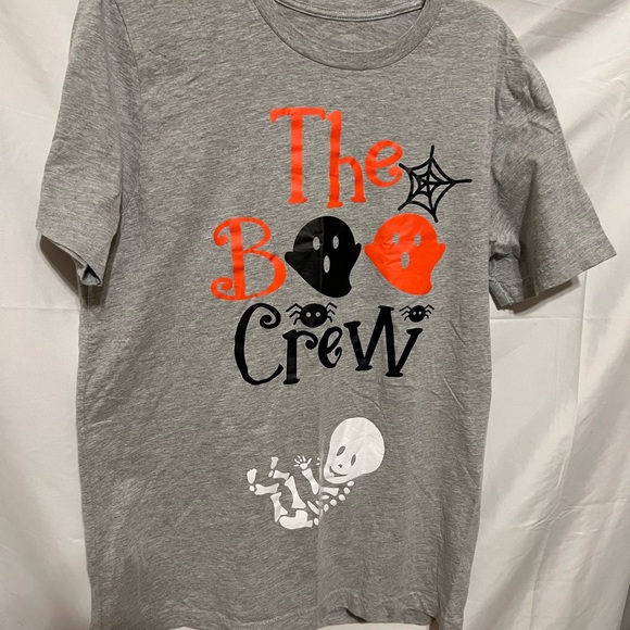 L Boo Crew Maternity Halloween Tee Shirt - Picture 2 of 7